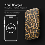 Juice power bank leopard print 10000mAh, imported from the UK