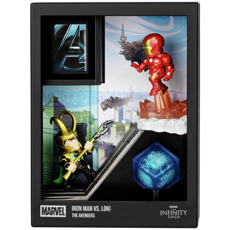 FANDROP Marvel Iron Man vs Loki collectible diorama, UK version