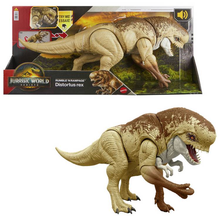 Mattel Distortus Rex dinosaur action figure 22 inch (British brand)