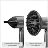 BaByliss Titanium Shine hair dryer, imported from the UK