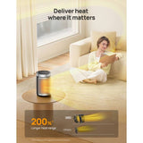 DREO Atom 416 compact 1.5kW fan heater - British brand