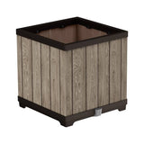 Argos Keter Signature 45.5cm Square Resin Brown Planter- Buy online at McGrocer