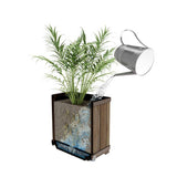 Keter Signature square brown planter 45.5cm (British brand)