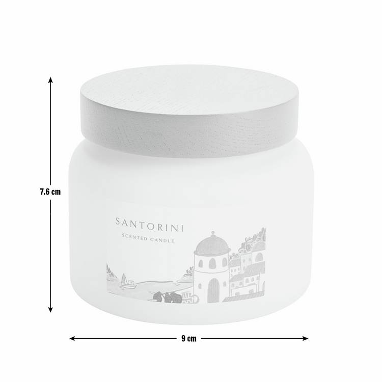 Habitat Santorini singlewick candle 9cm (British brand)