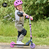 Zinc Twister Inline 2 Wheel scooter pink purple, imported from the UK