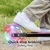 Zinc Twister Inline 2 Wheel scooter pink purple, imported from the UK