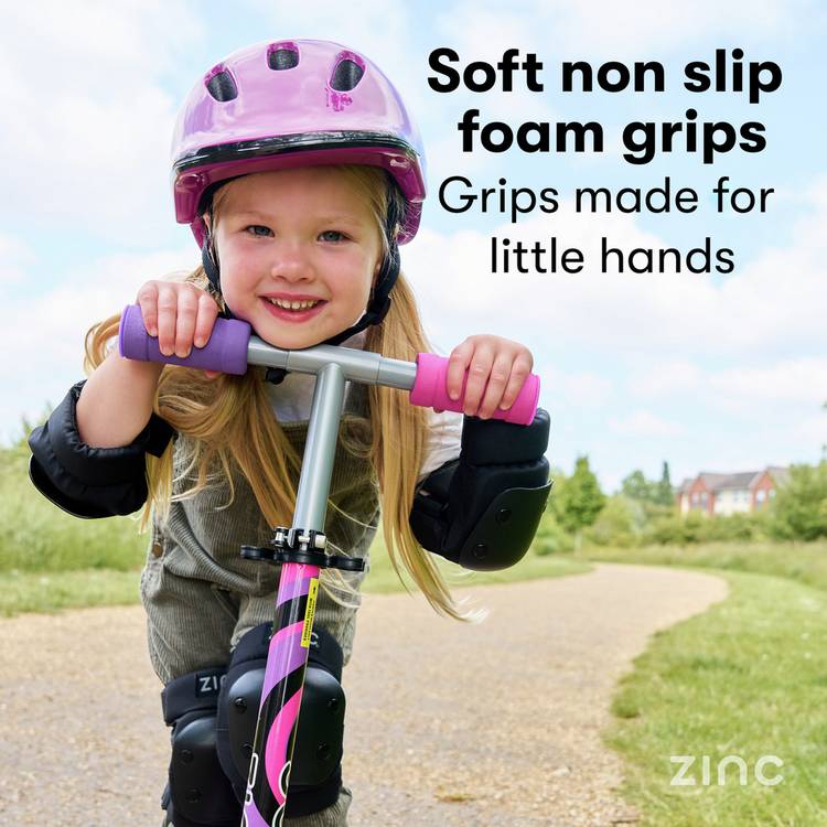 Zinc Twister Inline 2 Wheel scooter pink purple, imported from the UK