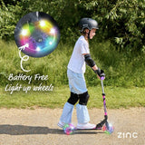 Zinc Twister Inline 2 Wheel scooter pink purple, imported from the UK