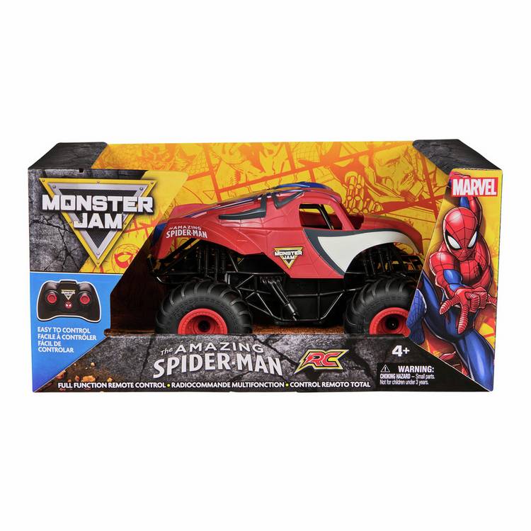Monster Jam Spiderman RC truck 1:24 scale toy (British brand)