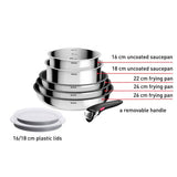 Tefal Ingenio stainless steel cookware set 8 piece, UK version