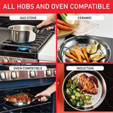Tefal Ingenio stainless steel cookware set 8 piece, UK version
