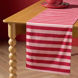 Argos Habitat Festive Icons & Stripe Reversible Table Runner Green 220 x 33cm- Buy online at McGrocer