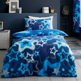 Catherine Lansfield kids bedding set Ombre Star Blue single - British product