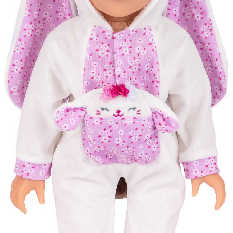 DesignAfriend flower bunny doll outfit 18 inch, UK version