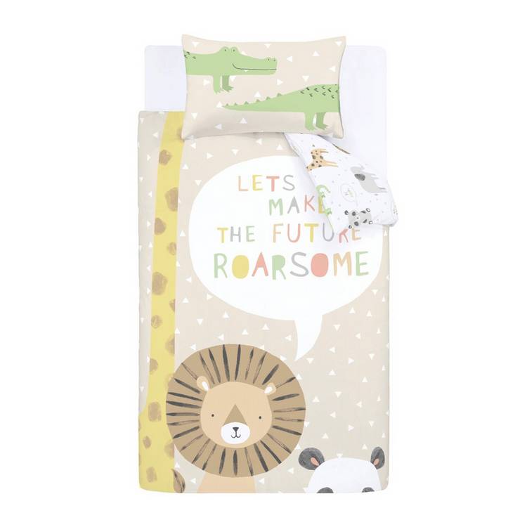 Catherine Lansfield safari roarsome kids bedding set toddler, imported from the UK