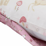 Argos Home unicorn storybook white toddler bedding set 150x120cm, imported from the UK