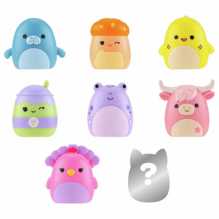 Squish-a-longs Mini-Squish collectibles pack of 8 - British product