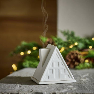 Argos Habitat Ceramic House Shaped Incense Holder - White- Buy online at McGrocer