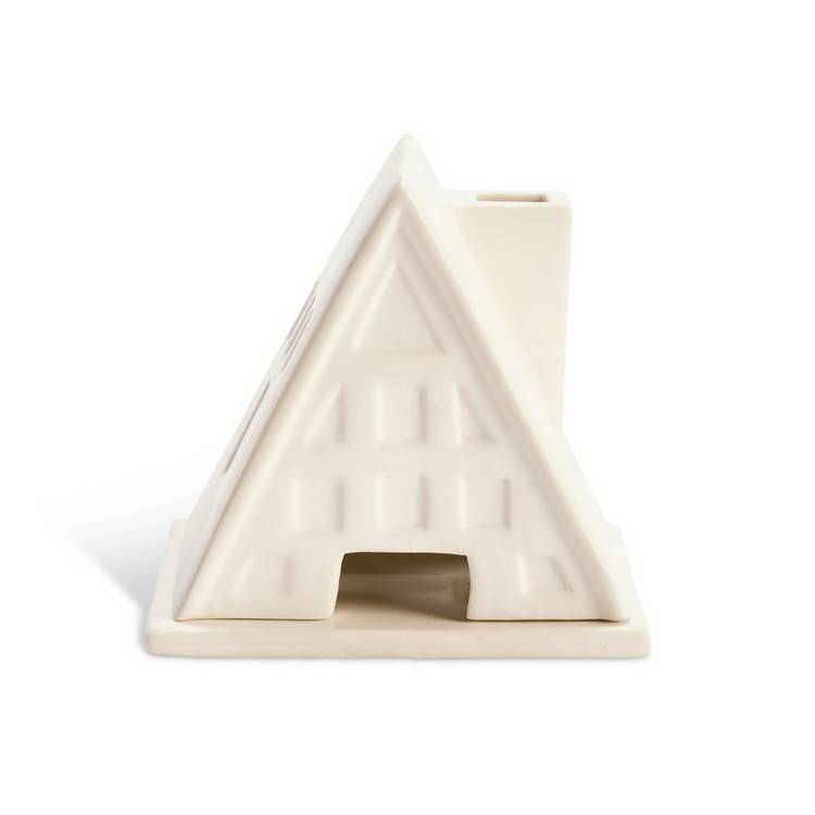 Habitat ceramic house shaped incense holder white, imported from the UK