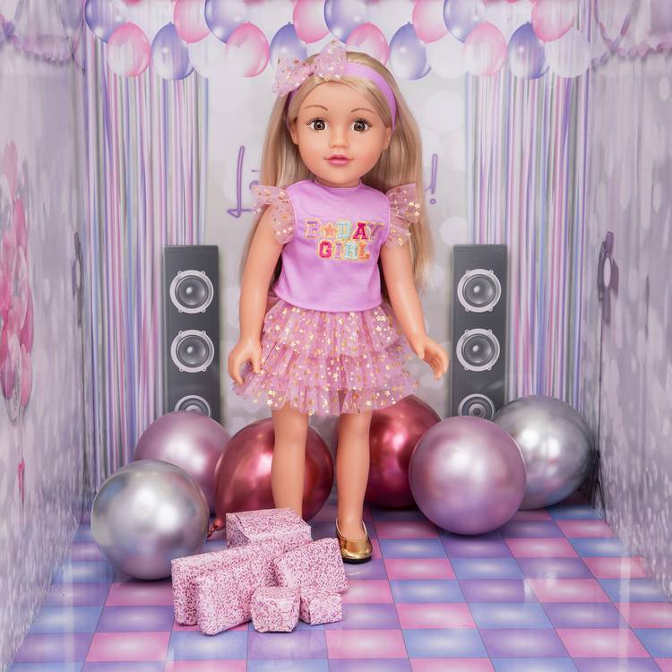 DesignAfriend Happy Birthday doll 18 inch, imported from the UK