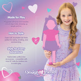 DesignAfriend Pippa school doll 18 inch, imported from the UK