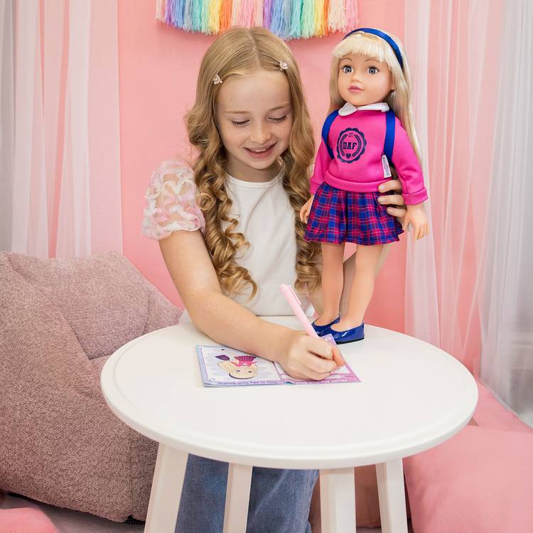 DesignAfriend Pippa school doll 18 inch, imported from the UK
