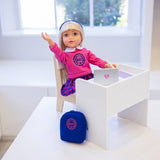 DesignAfriend Pippa school doll 18 inch, imported from the UK