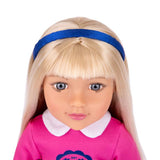DesignAfriend Pippa school doll 18 inch, imported from the UK