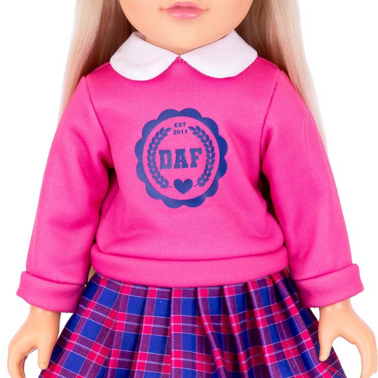 DesignAfriend Pippa school doll 18 inch, imported from the UK