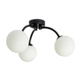 Argos Home flush ceiling light with opal glass globes, imported from the UK