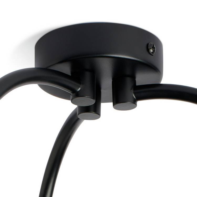 Argos Home flush ceiling light with opal glass globes, imported from the UK