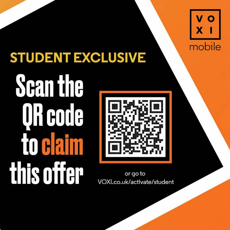 VOXI Student 80GB SIM card 30-day pay as you go, UK version