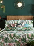 Furn Jade Green Amazonia Rainforest reversible duvet cover set - British product