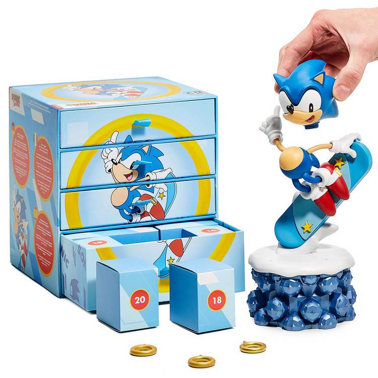 Numskull Sonic the Hedgehog countdown character figure - British product