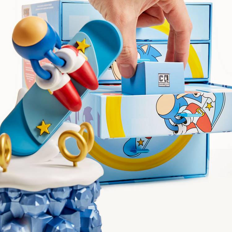 Numskull Sonic the Hedgehog countdown character figure - British product