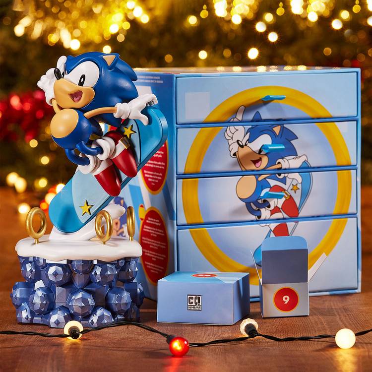Numskull Sonic the Hedgehog countdown character figure - British product