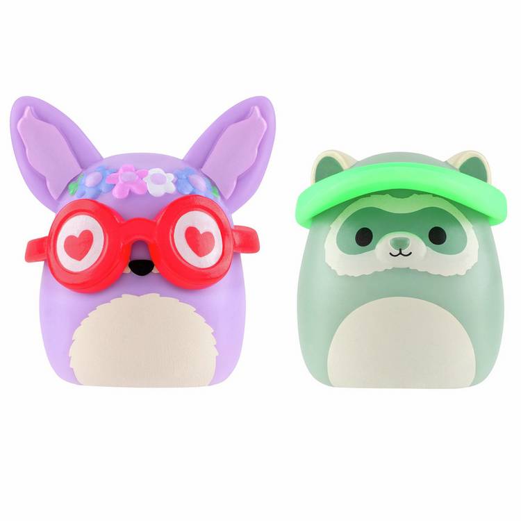 Squish-a-longs 8 pack mini squish toys with accessories, imported from the UK