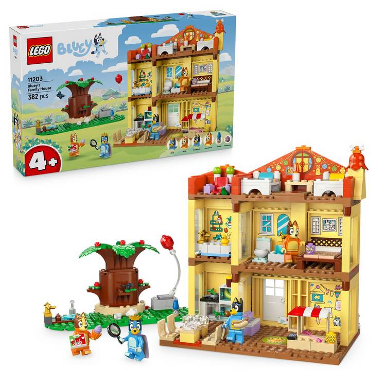 LEGO Bluey family house toy 382 pieces (British brand)
