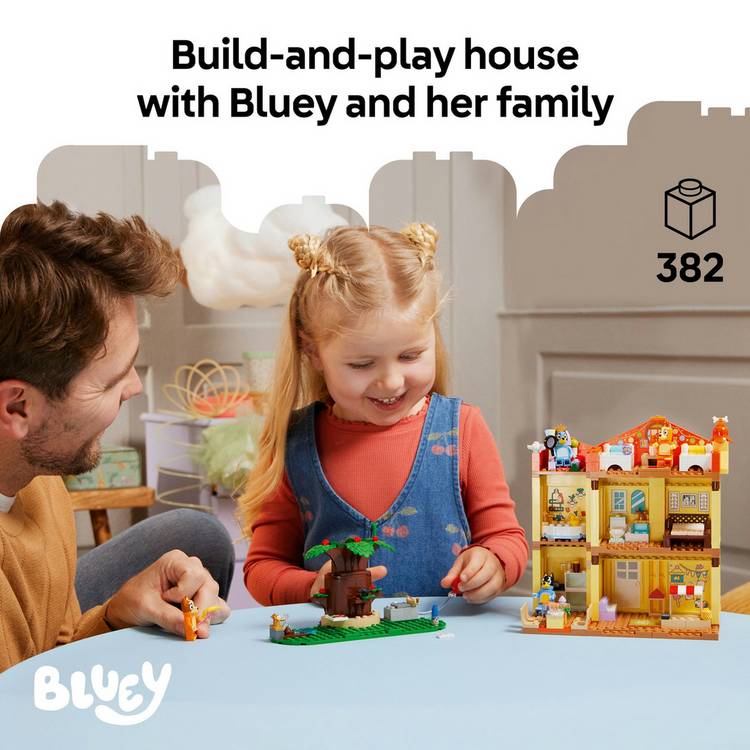 LEGO Bluey family house toy 382 pieces (British brand)