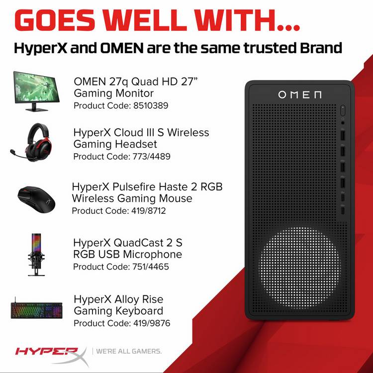 HP Omen R5 gaming desktop (British brand)