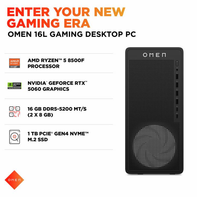 HP Omen R5 gaming desktop (British brand)