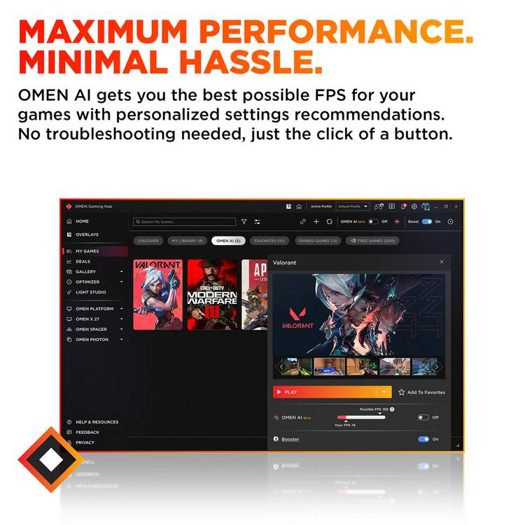 HP Omen R5 gaming desktop (British brand)
