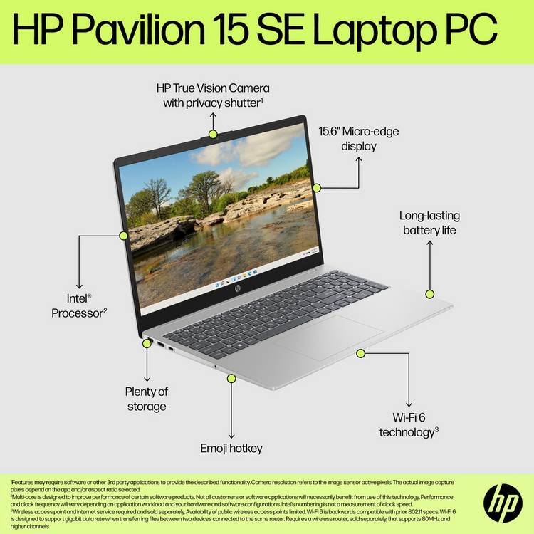 HP 15.6in Intel Core i3 laptop 8GB 512GB, imported from the UK
