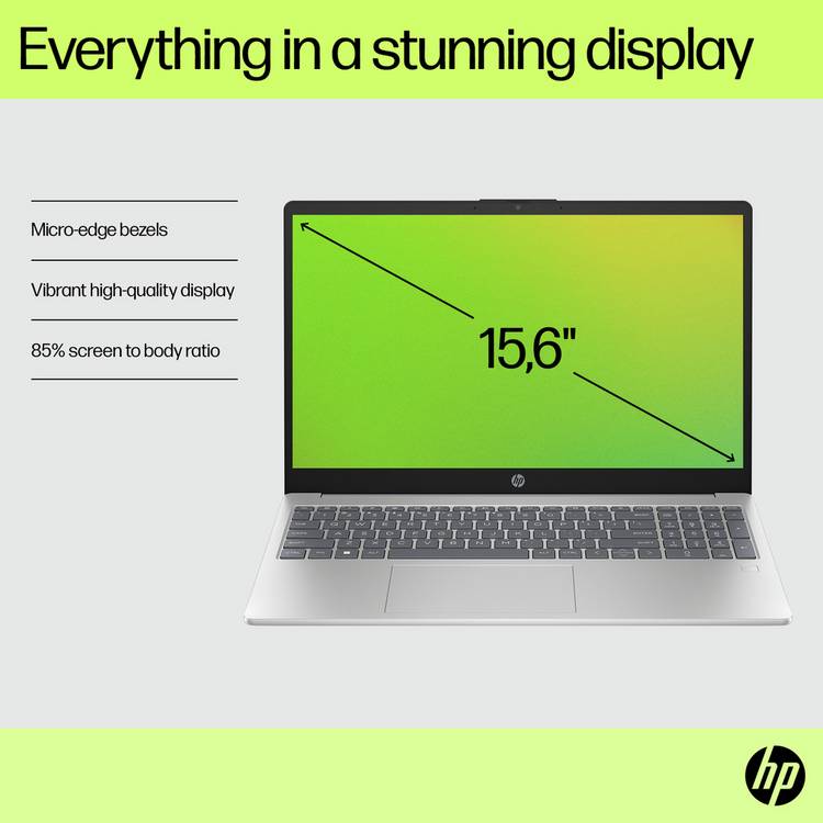 HP 15.6in Intel Core i3 laptop 8GB 512GB, imported from the UK