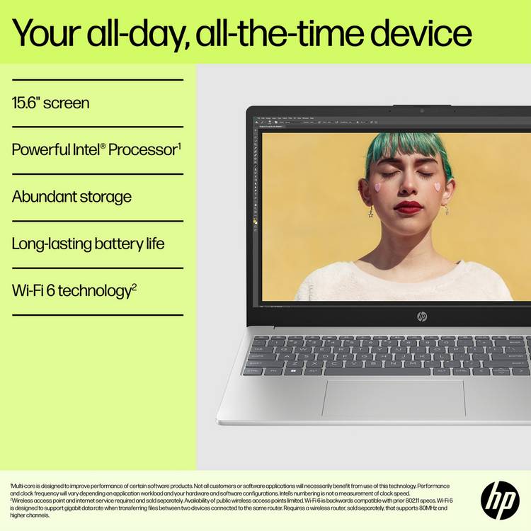 HP 15.6in Intel Core i3 laptop 8GB 512GB, imported from the UK