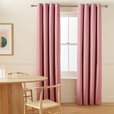 Argos Habitat Dusty Rose Pink Blackout Eyelet Curtains 117x137cm- Buy online at McGrocer