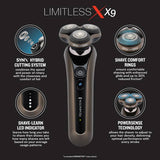 Remington X9 Limitless rotary shaver, UK version