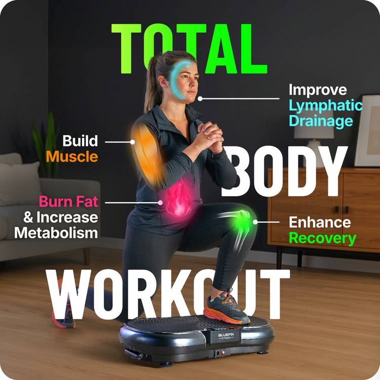 Bluefin ultra slim vibration plate for home fitness - British product