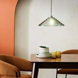 Habitat Ringo green glass lampshade 40cm - British product