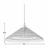 Habitat Ringo green glass lampshade 40cm - British product